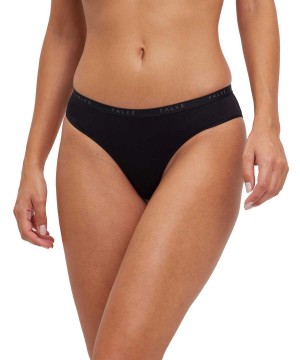 Falke 2-Pack Slip Daily Comfort Panties & Slips Damen Schwarz | 5698204-MD