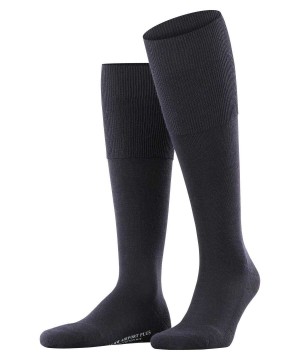 Falke Airport Plus Knee-high Socks Socken Herren Blau | 9701425-IQ