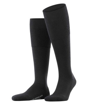 Falke Airport Plus Knee-high Socks Socken Herren Schwarz | 1735984-RA