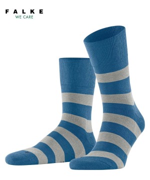 Falke Block Stripe Socks Socken Herren Blau | 3816049-KZ