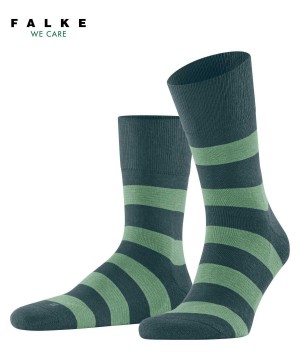 Falke Block Stripe Socks Socken Herren Grün | 3295708-AR