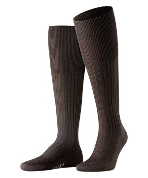 Falke Bristol Pure Knee-high Socks Socken Herren Braun | 9803715-ZQ