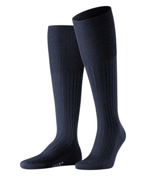 Falke Bristol Pure Knee-high Socks Socken Herren Blau | 5491780-HU