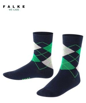 Falke Classic Argyle Socks Socken Kinder Blau | 6301485-FE