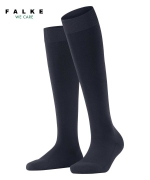 Falke ClimaWool Knee-high Socks Socken Damen Blau | 4079135-FU