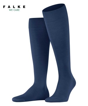 Falke ClimaWool Knee-high Socks Socken Herren Blau | 8476130-PG