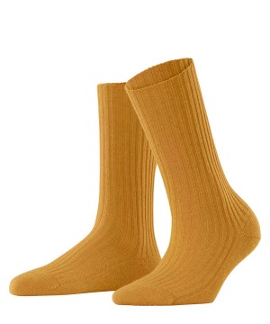 Falke Cosy Wool Boot Socks Socken Damen Gelb | 4918320-YA