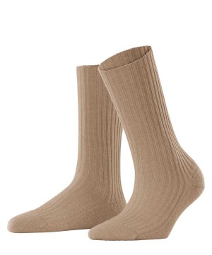 Falke Cosy Wool Boot Socks Socken Damen Braun | 7904823-CO