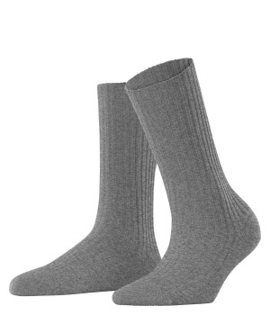 Falke Cosy Wool Boot Socks Socken Damen Grau | 0148365-ZU