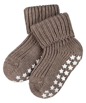 Falke Cotton Catspads House socks Socken Baby Braun | 3580467-FN