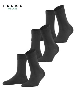 Falke Cotton Touch 3-Pack Socks Socken Damen Grau | 0173256-KS