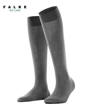 Falke Cotton Touch Knee-high Socks Socken Damen Grau | 5681039-TM