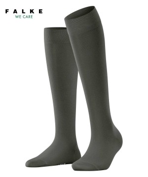 Falke Cotton Touch Knee-high Socks Socken Damen Grün | 2730694-YD