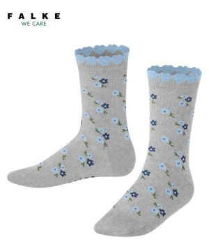 Falke Ditsy Flowers Socks Socken Kinder Grau | 2697031-BR