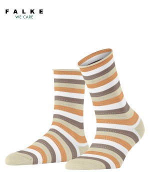 Falke Dopamine Stripe Socks Socken Damen Beige | 4936701-NM