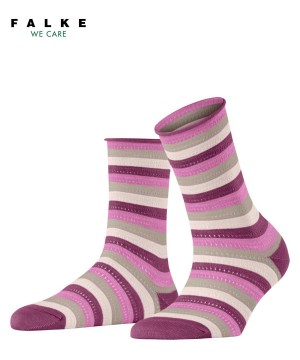 Falke Dopamine Stripe Socks Socken Damen Lila | 2074591-LF