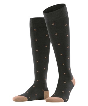 Falke Dot Knee-high Socks Socken Herren Braun | 9765342-FA