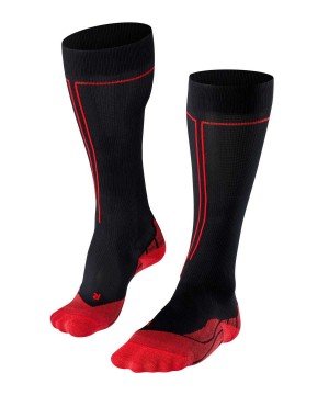 Falke Energizing Knee-high Socks Health Sports Socks Damen Schwarz | 9251603-CG