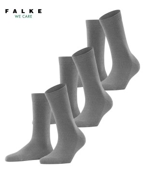 Falke Family 3-Pack Socks Socken Damen Grau | 6047253-AT