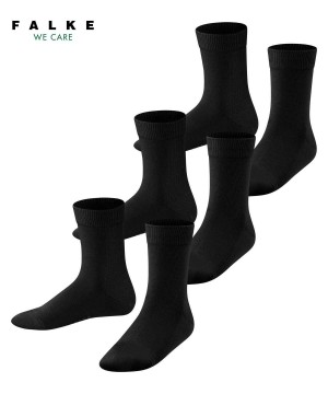 Falke Family 3-Pack Socks Socken Kinder Schwarz | 4325069-FO