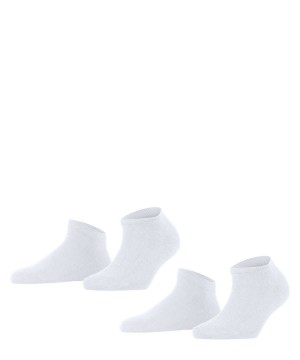 Falke Happy 2-Pack Sneaker socks Socken Damen Weiß | 1086937-RJ