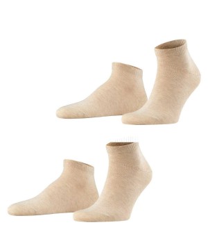 Falke Happy 2-Pack Sneaker socks Socken Herren Beige | 1456039-HY