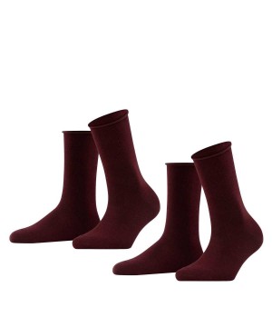 Falke Happy 2-Pack Socks Socken Damen Rot | 5832469-AM