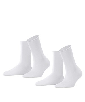 Falke Happy 2-Pack Socks Socken Damen Weiß | 3749802-HE