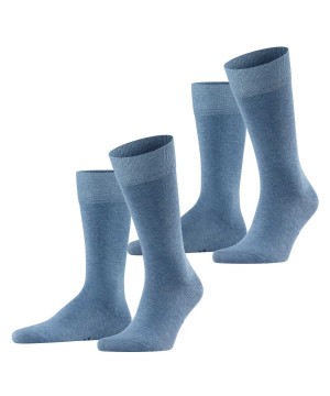 Falke Happy 2-Pack Socks Socken Herren Blau | 1025638-WZ