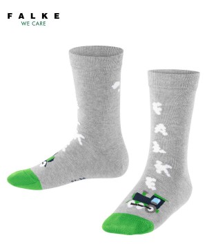 Falke Happy Locomotive Socks Socken Kinder Grau | 0937165-UC