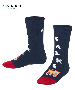 Falke Happy Locomotive Socks Socken Kinder Blau | 0827369-UQ