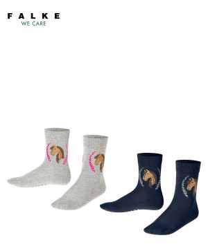 Falke Horse 2-Pack Socks Socken Kinder Multicolored | 0658412-UW