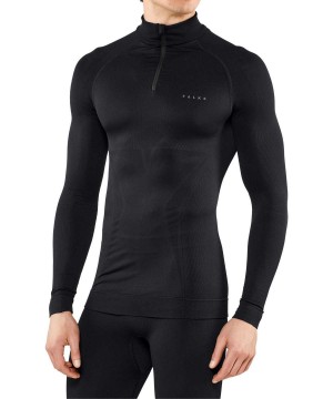 Falke Long sleeve shirt Maximum Warm Long Sleeve T-Shirts Herren Schwarz | 5976021-VC