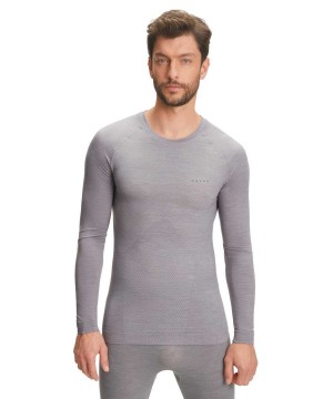 Falke Long sleeve shirt Wool-Tech Light Long Sleeve T-Shirts Herren Grau | 0764319-ML