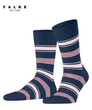 Falke Marina Stripe Socks Socken Herren Blau | 7641592-ZB