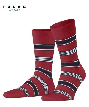 Falke Marina Stripe Socks Socken Herren Rot | 6782104-PT