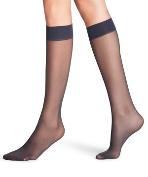 Falke Matt Deluxe 20 DEN Knee-high Socks Socken Damen Grau | 9127436-JI