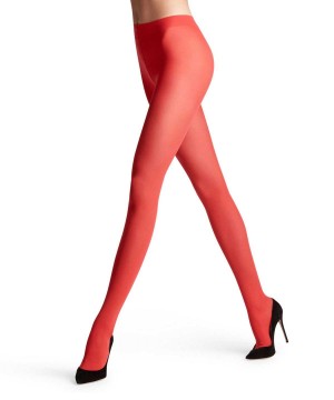 Falke Matt Deluxe 30 DEN Tights Tights Damen Rot | 6840192-YM