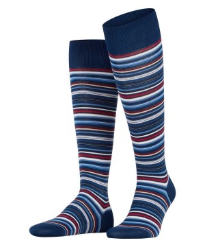 Falke Microblock Knee-high Socks Socken Herren Blau | 4673152-VQ