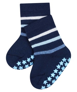 Falke Multi Stripe House socks Socken Baby Blau | 6230758-HM