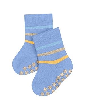 Falke Multi Stripe House socks Socken Baby Blau | 7026841-YT