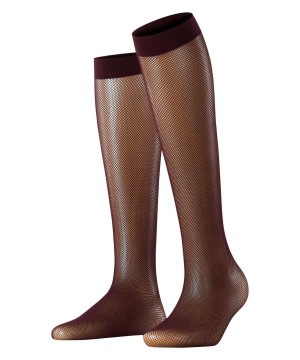 Falke Net Knee-high Socks Socken Damen Rot | 1685427-IV