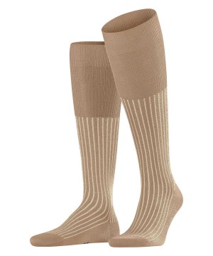 Falke Oxford Stripe Knee-high Socks Socken Herren Braun | 4321576-QH