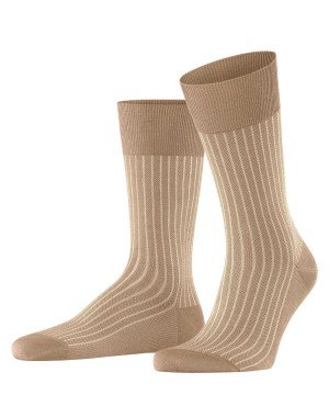 Falke Oxford Stripe Socks Socken Herren Braun | 4182793-KT