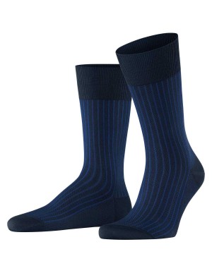 Falke Oxford Stripe Socks Socken Herren Blau | 9578016-FJ