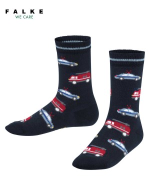 Falke Police and Fire Cars Socks Socken Kinder Blau | 1893627-MR