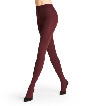 Falke Pure Matt 100 DEN Tights Tights Damen Rot | 5076149-CP