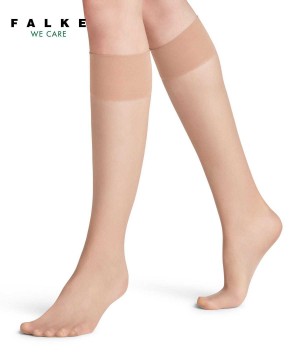 Falke Pure Matt 20 DEN Knee-high Socks Socken Damen Beige | 0423687-VD