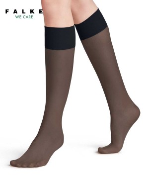 Falke Pure Matt 20 DEN Knee-high Socks Socken Damen Blau | 6189350-TF