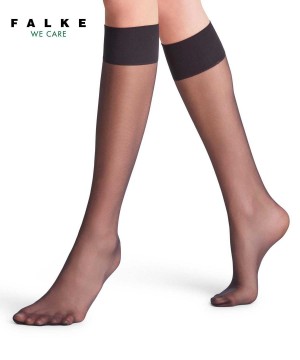 Falke Pure Matt 20 DEN Knee-high Socks Socken Damen Schwarz | 8163509-FQ